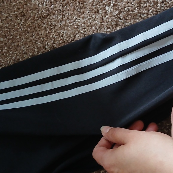 Adidas black and white athletic leggings size large - Picture 6 of 12